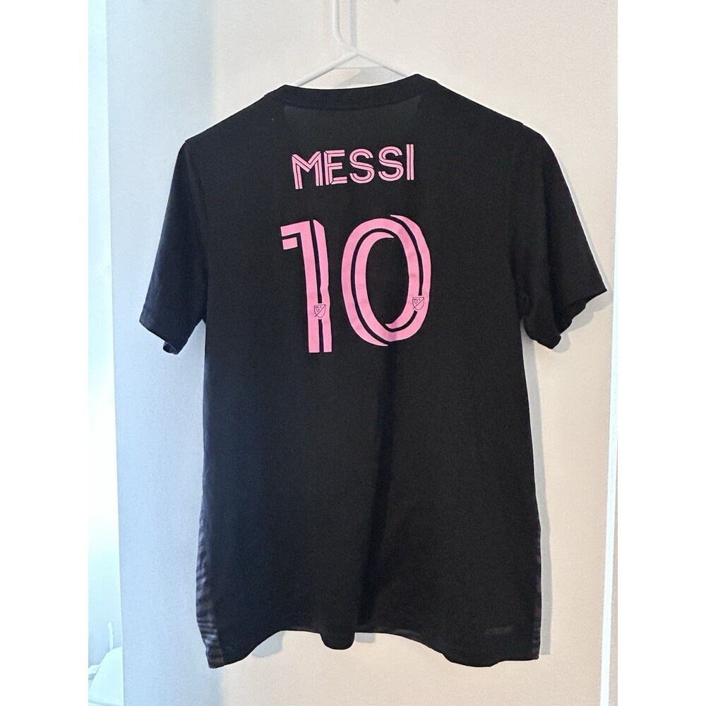 Lionel Messi Inter Miami Jersey #10 Pink and Black Large Player's Edition